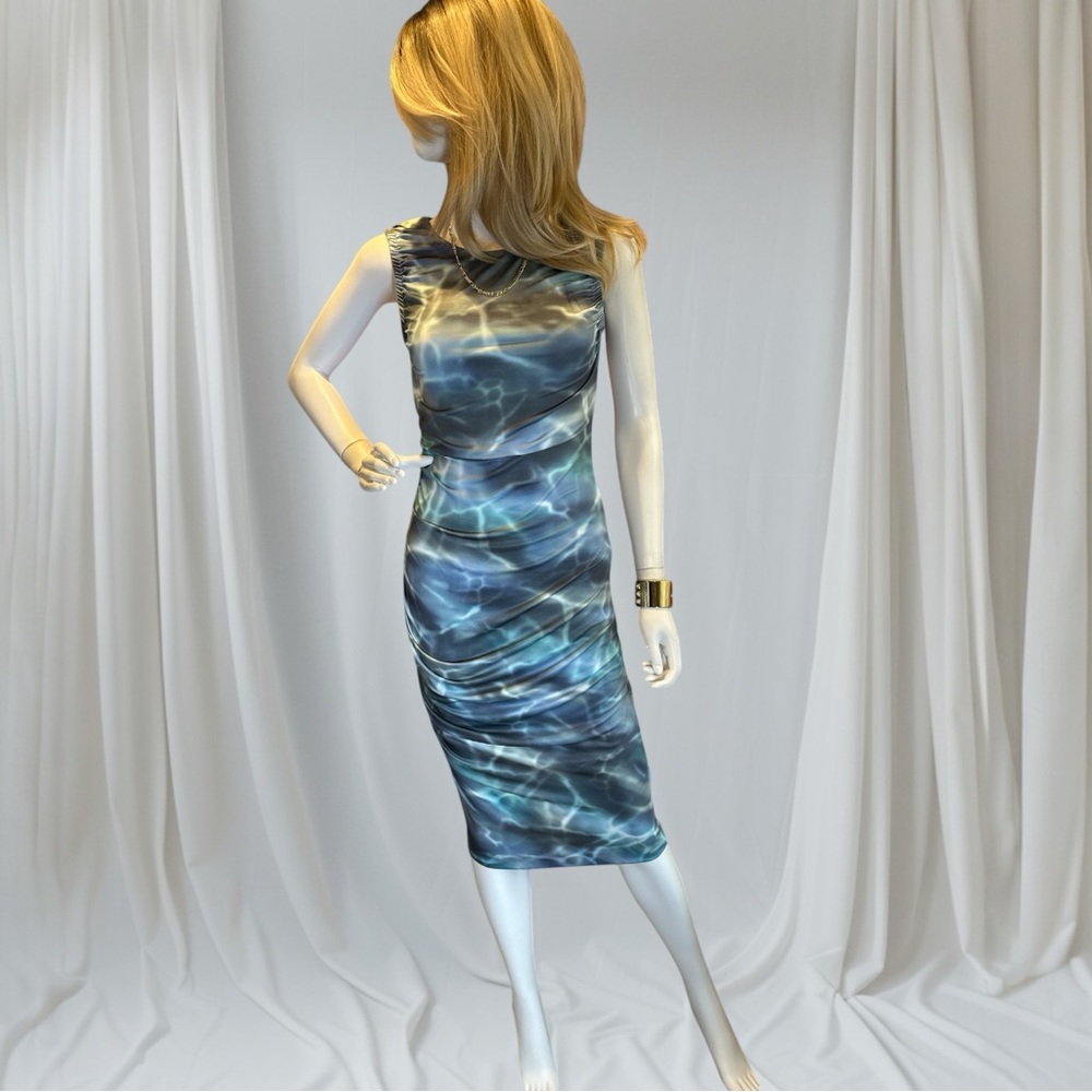 Bar III Blue Sheath Midi Dress NWT